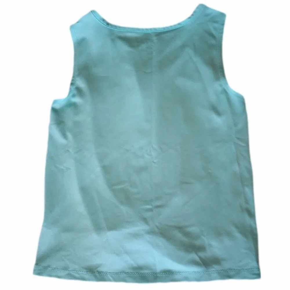 Children's Place Blue Knotted Tie Tank Top sz M 7/8 Girls